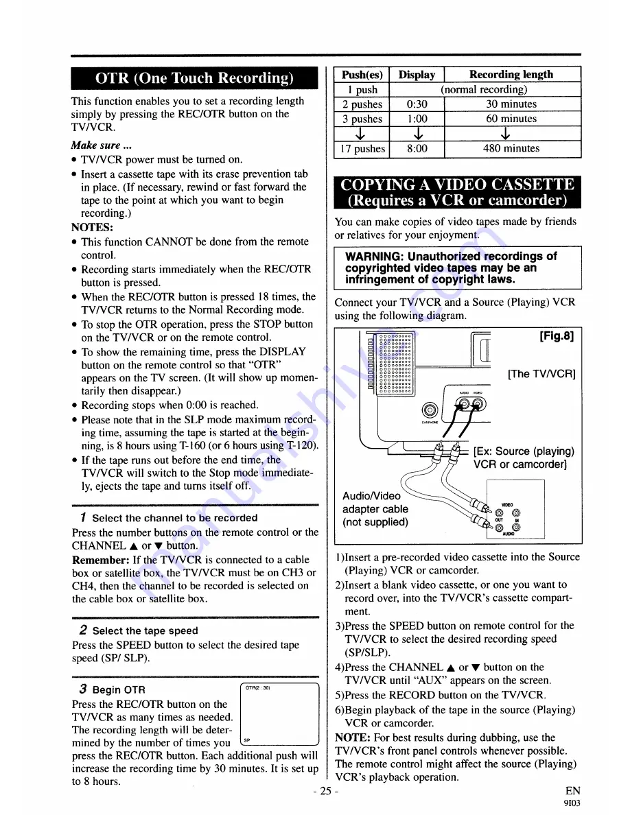 Sylvania 6313CA Owner'S Manual Download Page 25