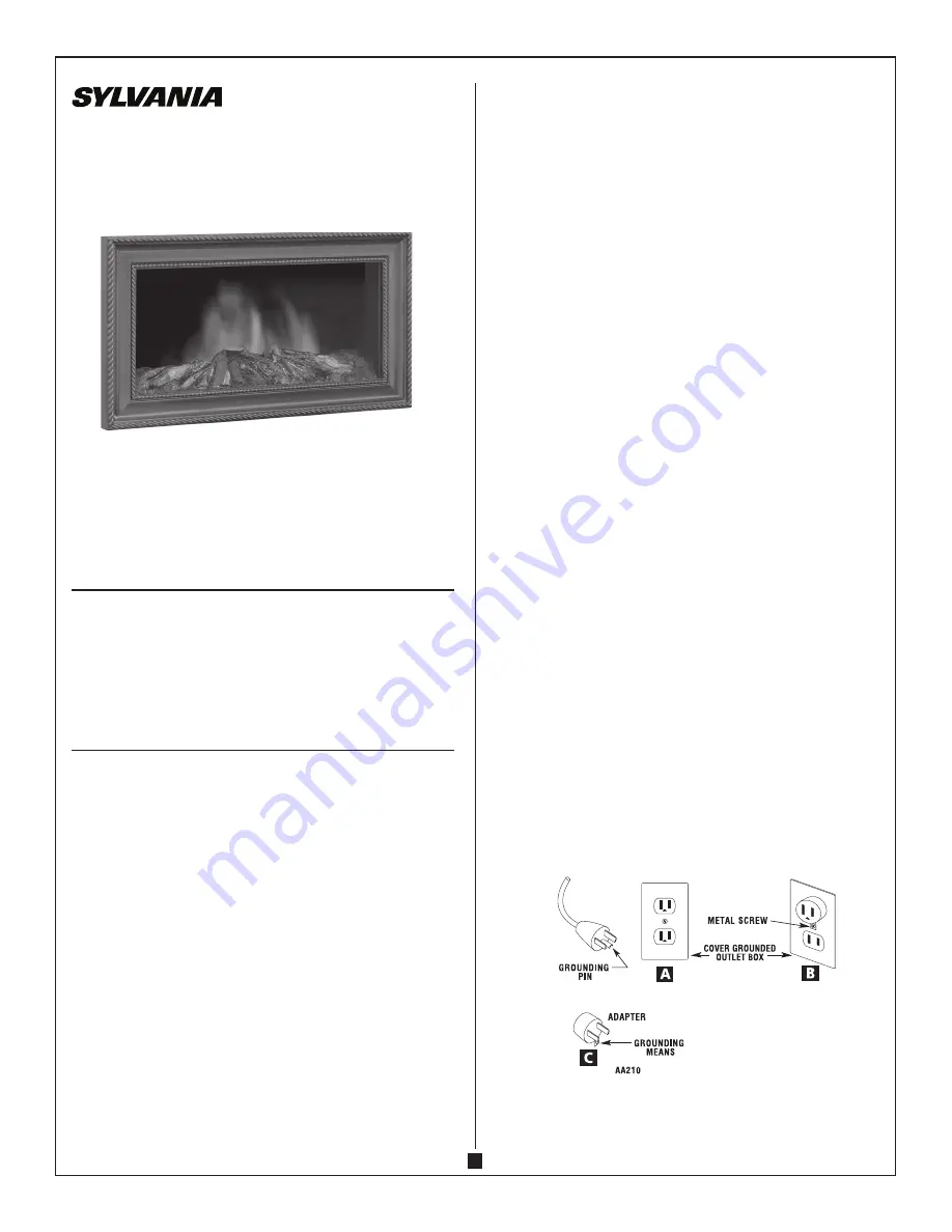 Sylvania GERRARD SRW913T-33BK Instruction Manual Download Page 1