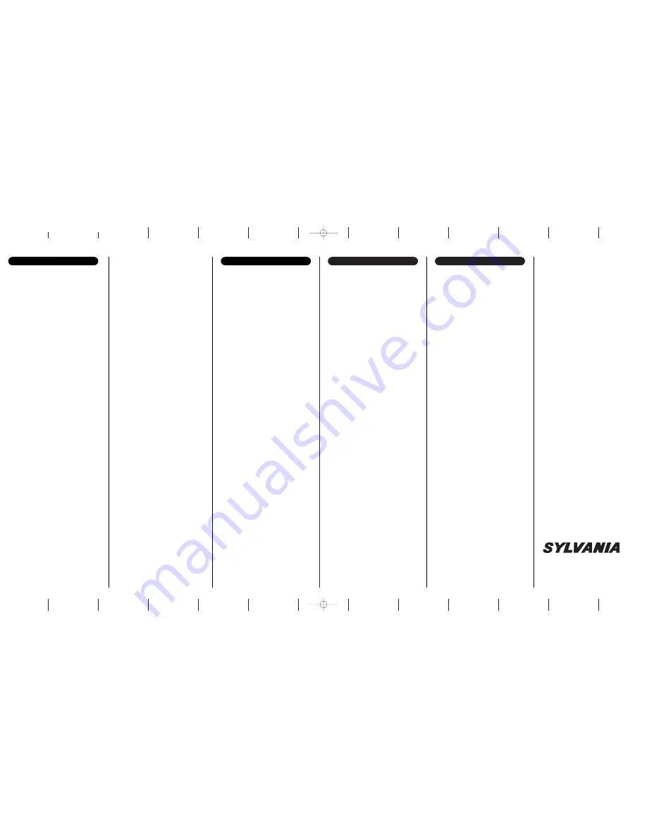 Sylvania GMR223 User Manual Download Page 2