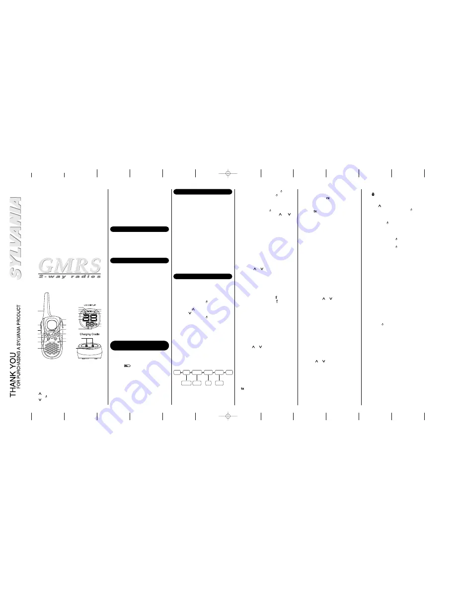 Sylvania GMR225 Manual Download Page 1