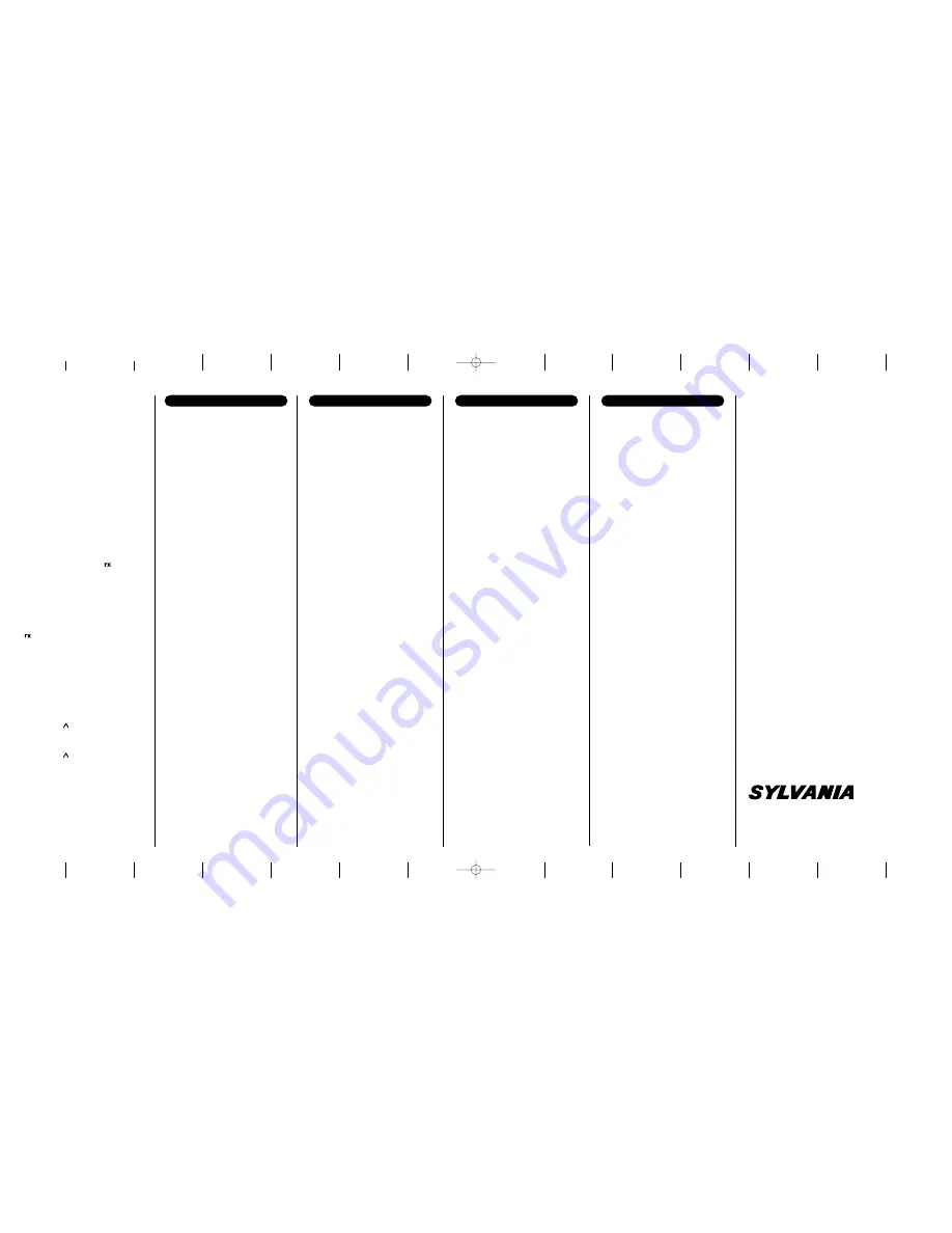 Sylvania GMR225 Manual Download Page 2