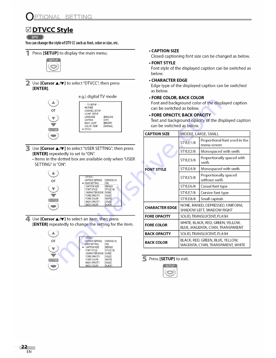 Sylvania LC155SC8 Owner'S Manual Download Page 22