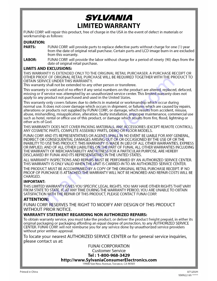 Sylvania LC155SC8 Owner'S Manual Download Page 30