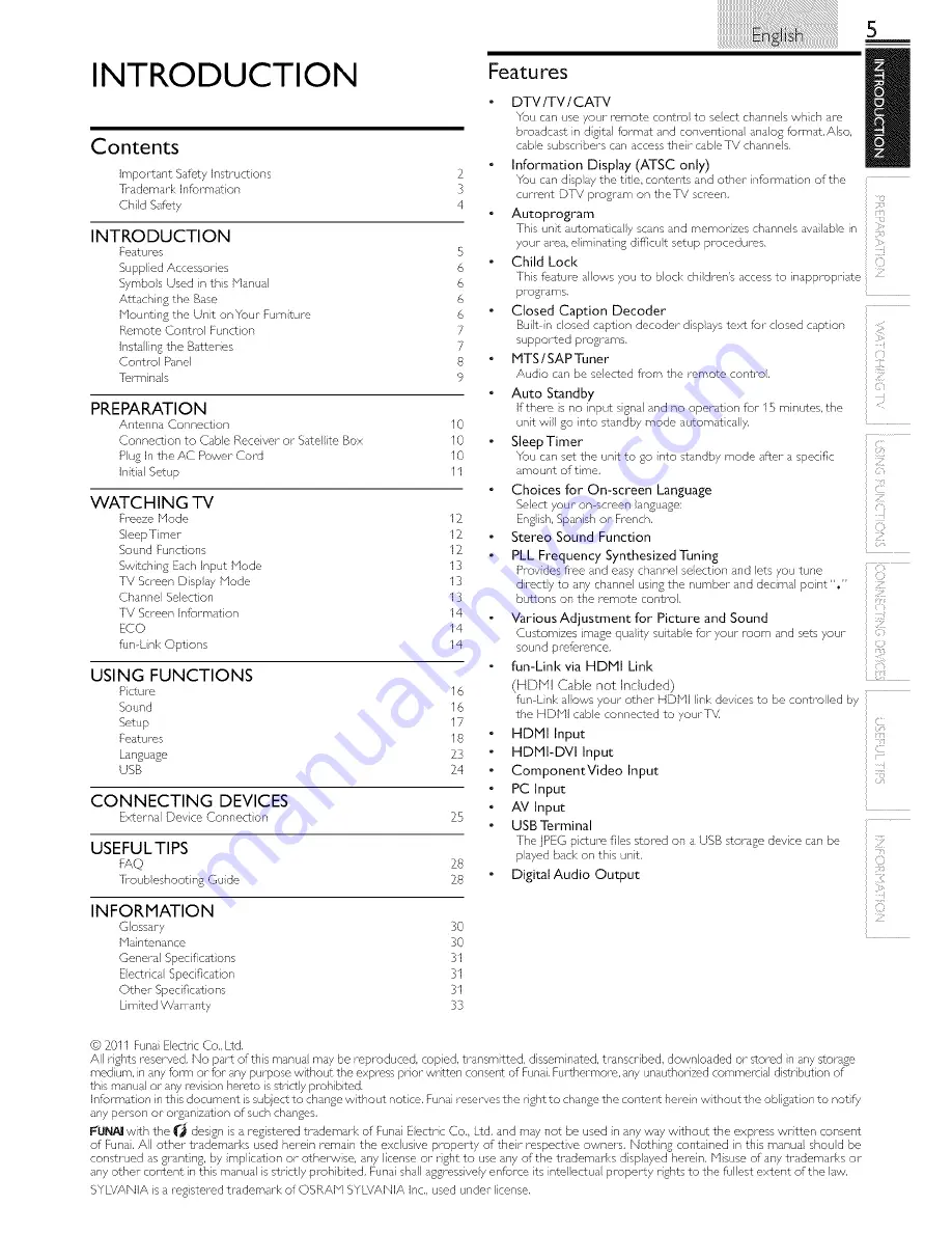 Sylvania LC320SS2 Скачать руководство пользователя страница 5