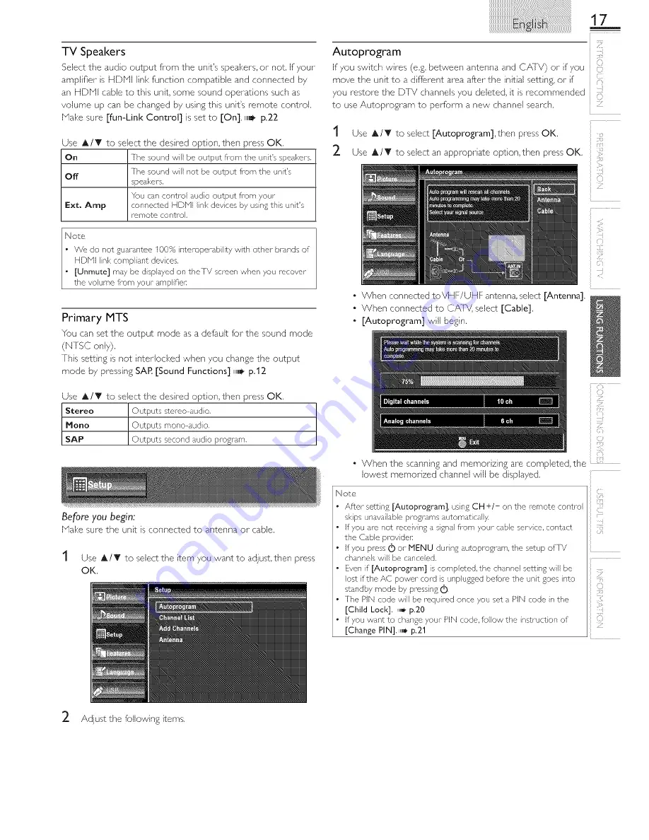 Sylvania LC320SS2 Owner'S Manual Download Page 17