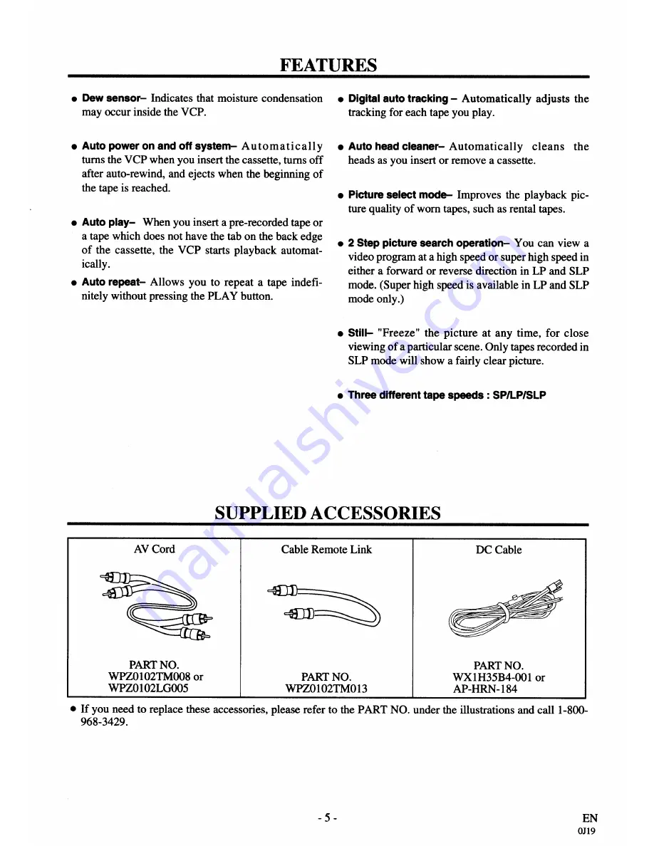 Sylvania LRV100 Owner'S Manual Download Page 5