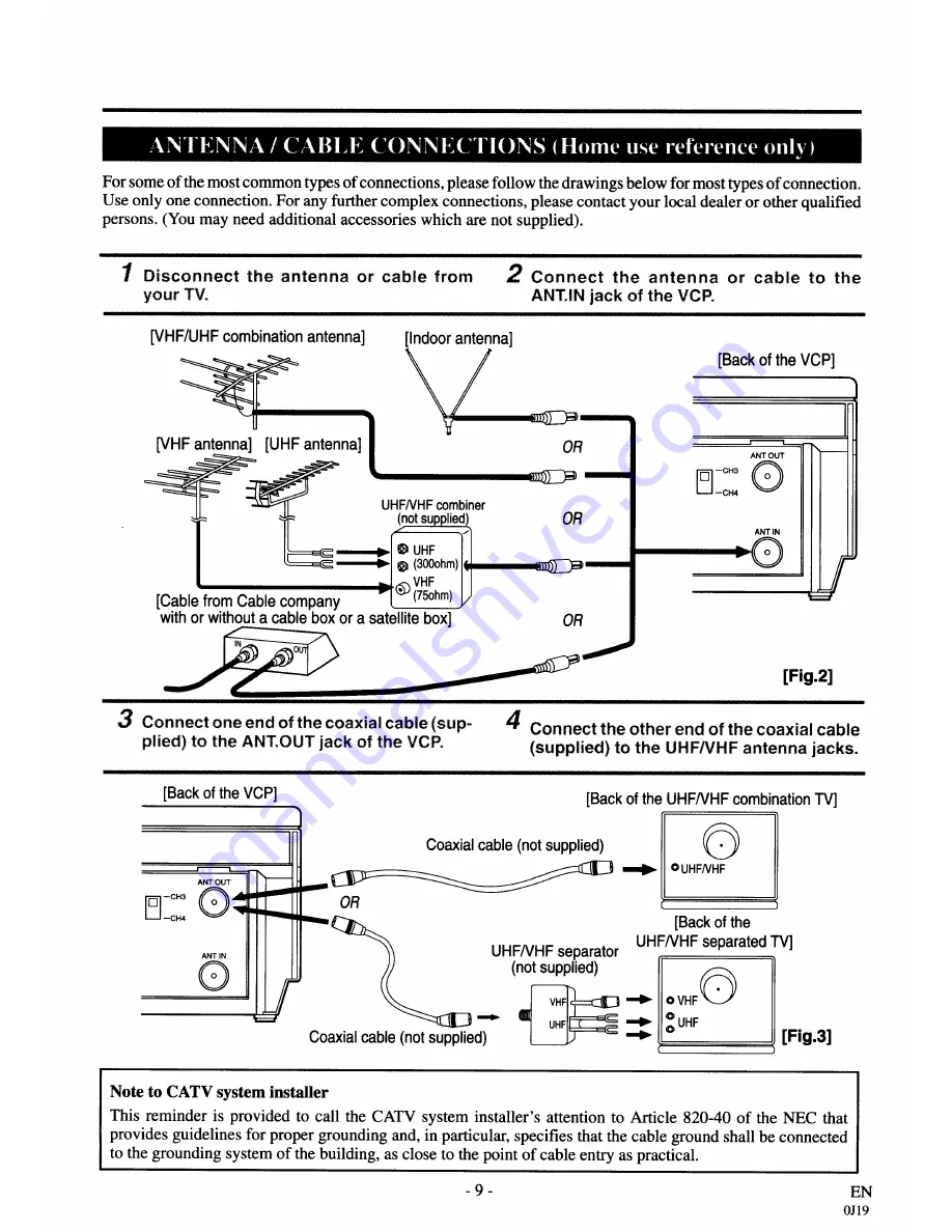 Sylvania LRV100 Owner'S Manual Download Page 9