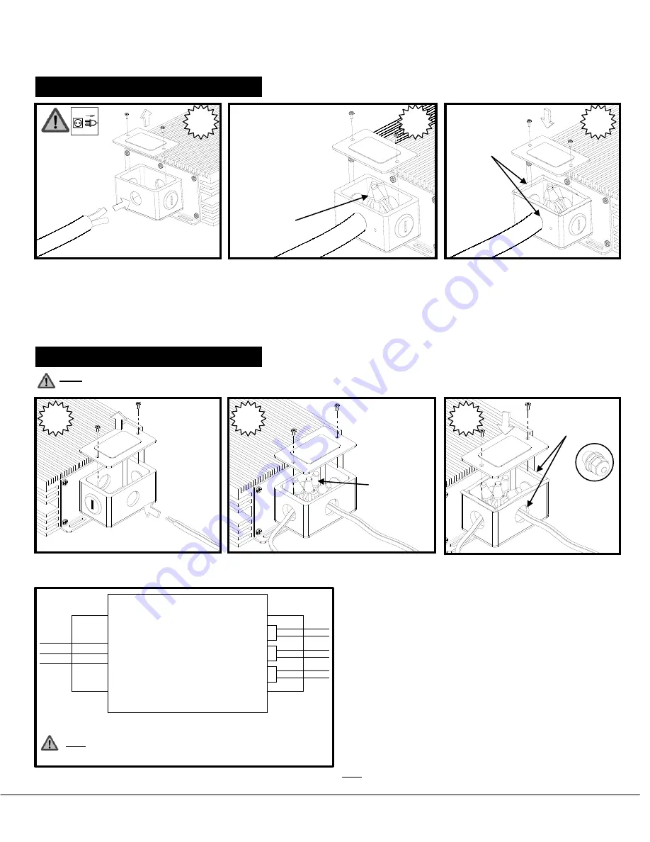 Sylvania OPTOTRONIC OT240W/3X24V/120-240V/JBX Installation Manual Download Page 2