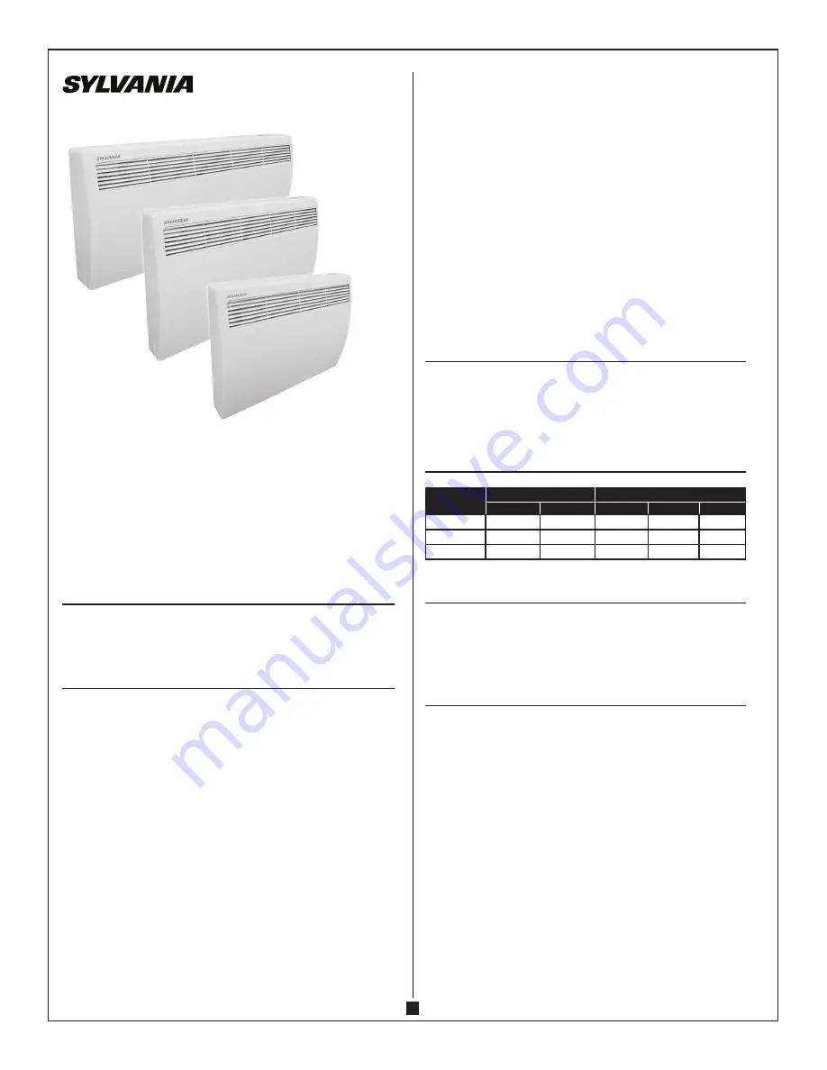 Sylvania SGCB-1000 Instruction Manual Download Page 1