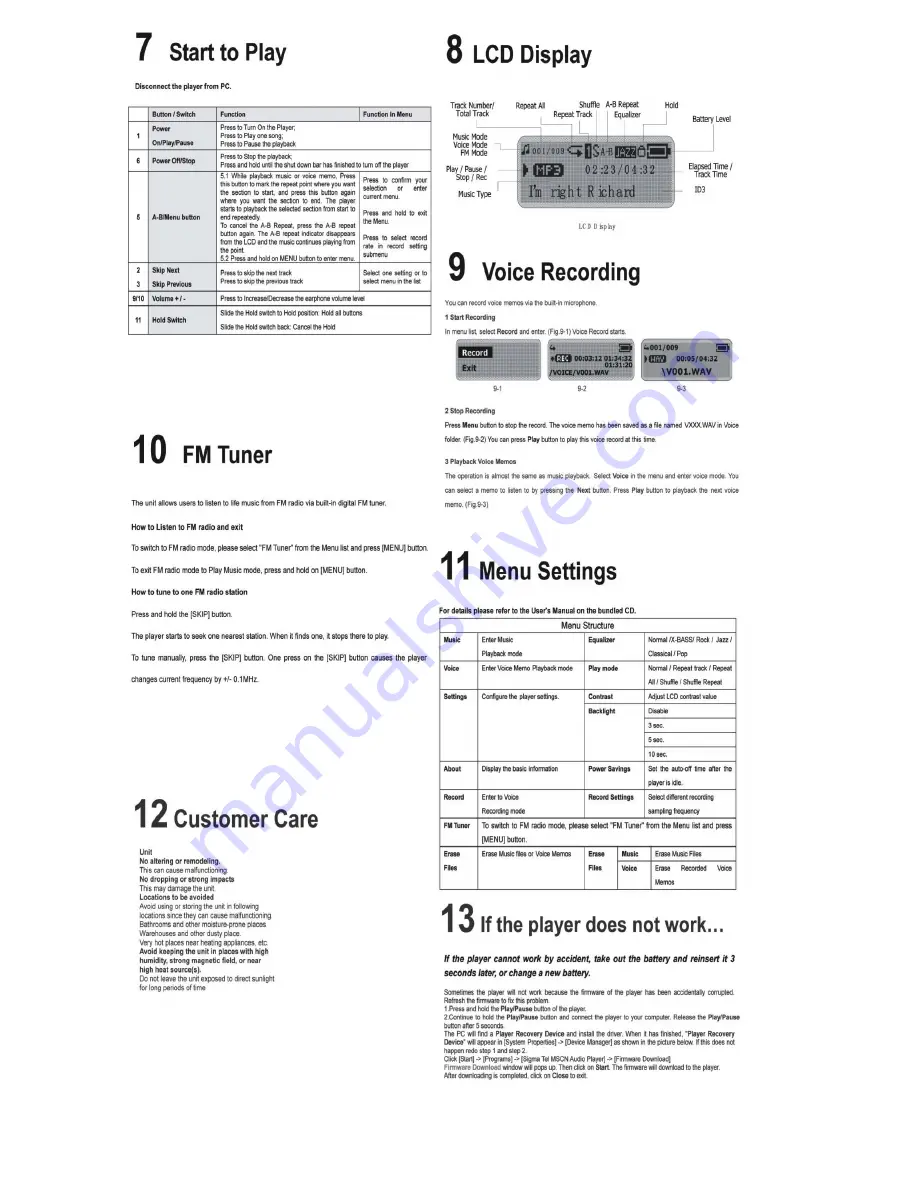 Sylvania SMP228 Скачать руководство пользователя страница 2