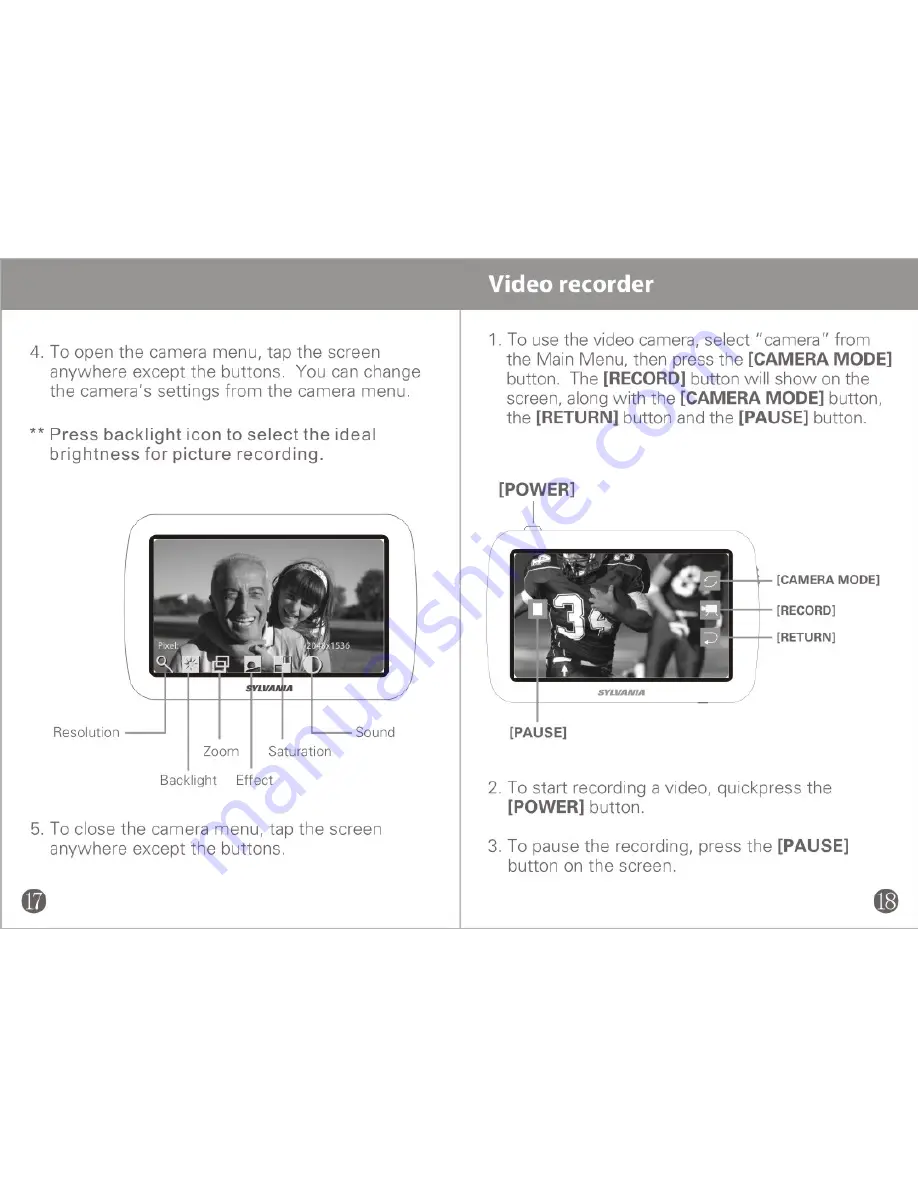 Sylvania SMPK8000 User Manual Download Page 11