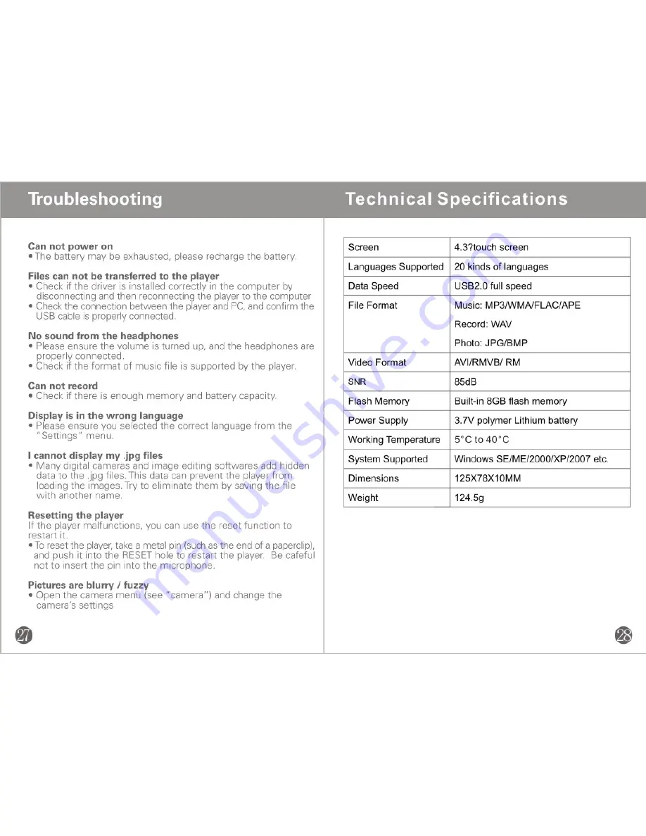 Sylvania SMPK8000 User Manual Download Page 16