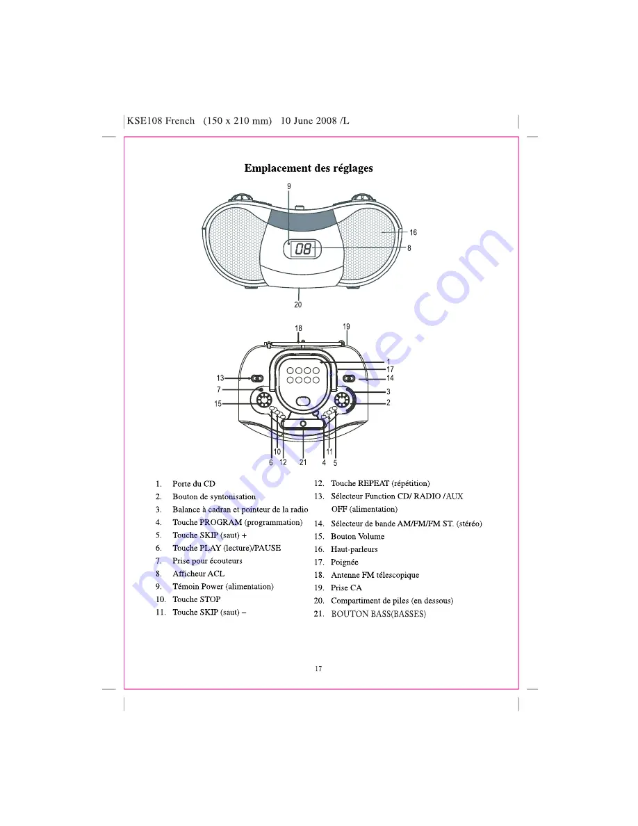 Sylvania SRCD237 Owner'S Manual Download Page 8