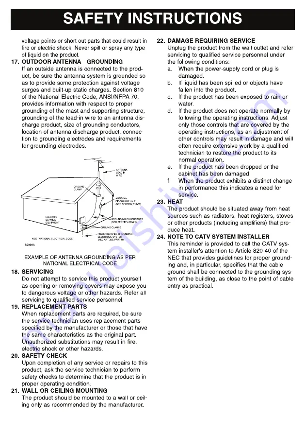 Sylvania SRCD286BT Owner'S Manual Download Page 4