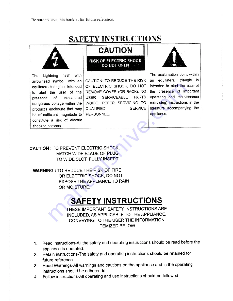 Sylvania SRCD313 Operating Instructions Manual Download Page 2