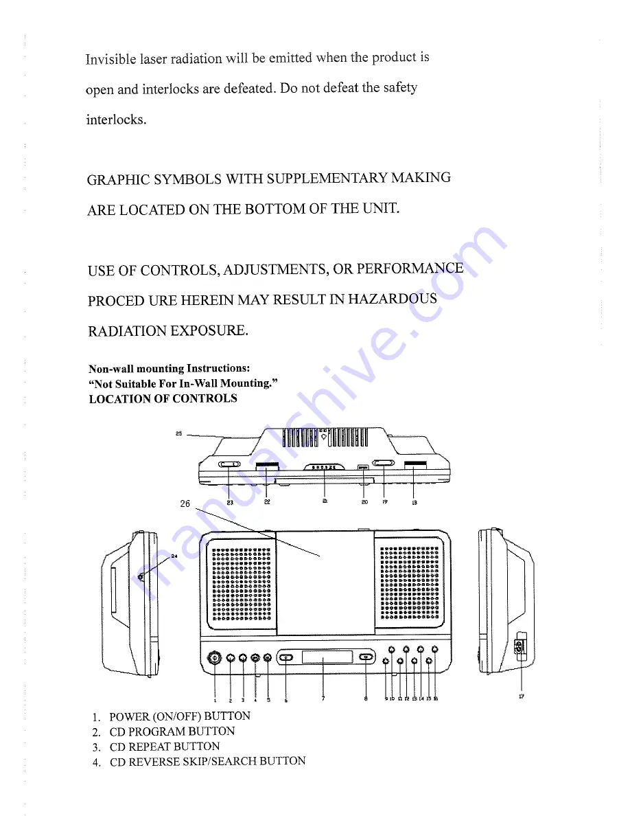 Sylvania SRCD313 Operating Instructions Manual Download Page 5