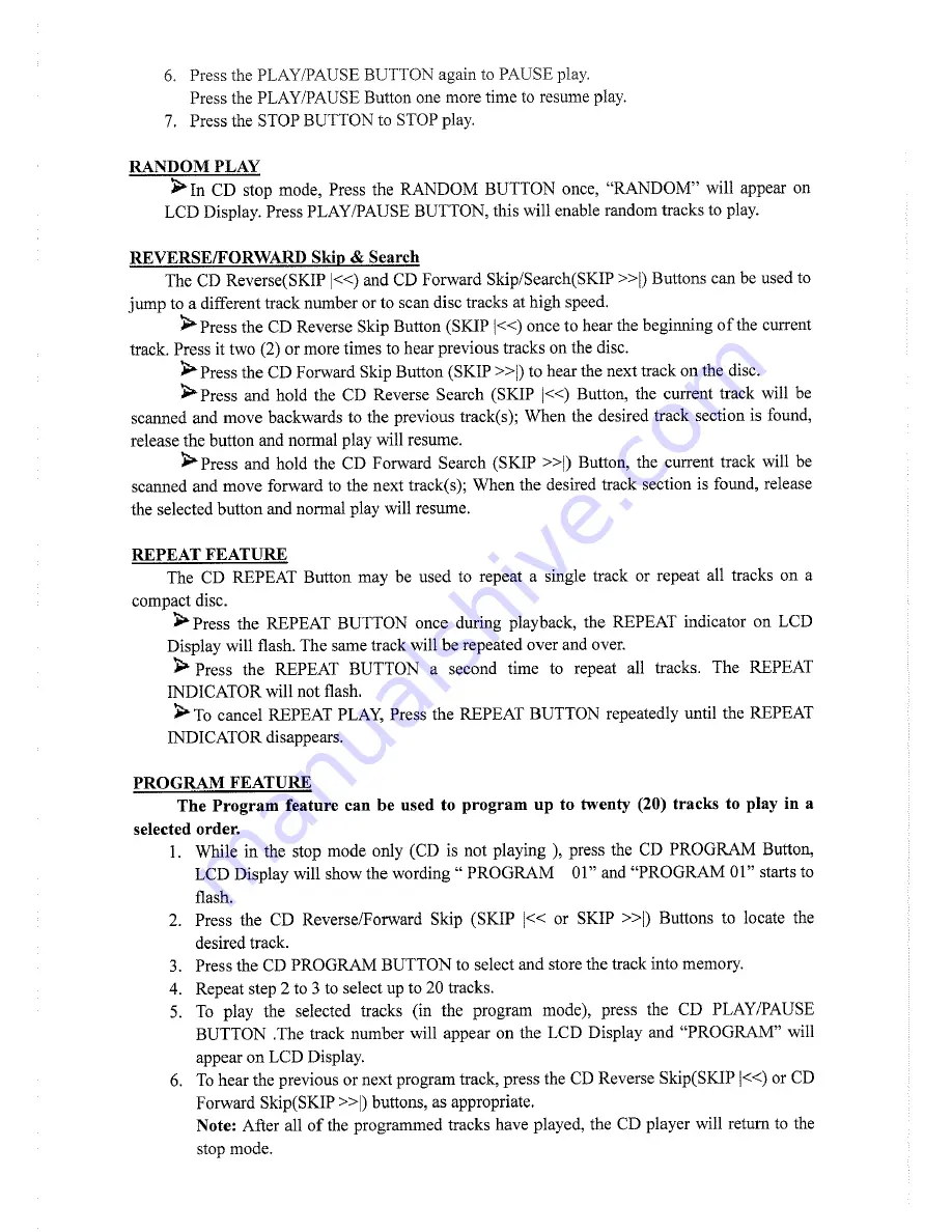 Sylvania SRCD313 Operating Instructions Manual Download Page 10