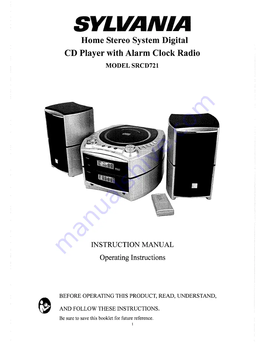 Sylvania SRCD721 Instruction Manual Download Page 1