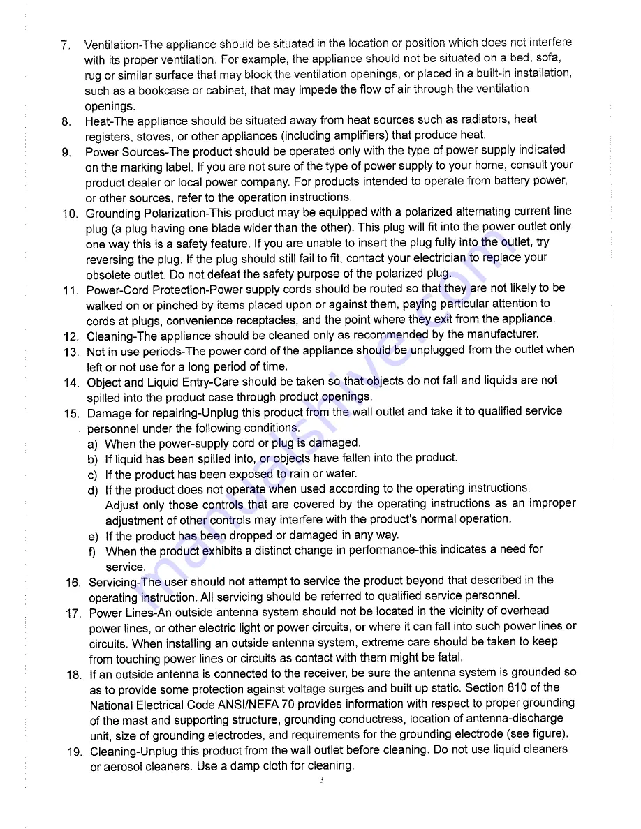 Sylvania SRCD721 Instruction Manual Download Page 3