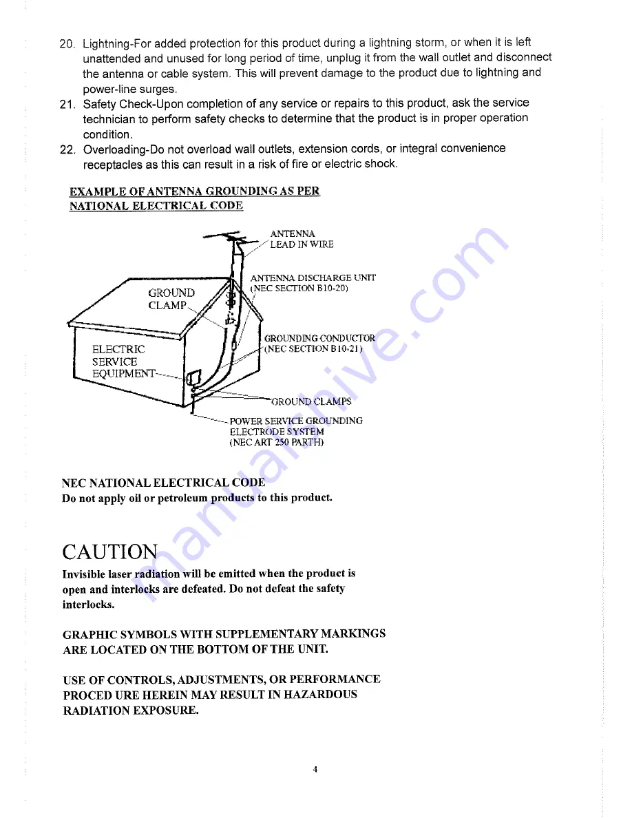 Sylvania SRCD721 Instruction Manual Download Page 4