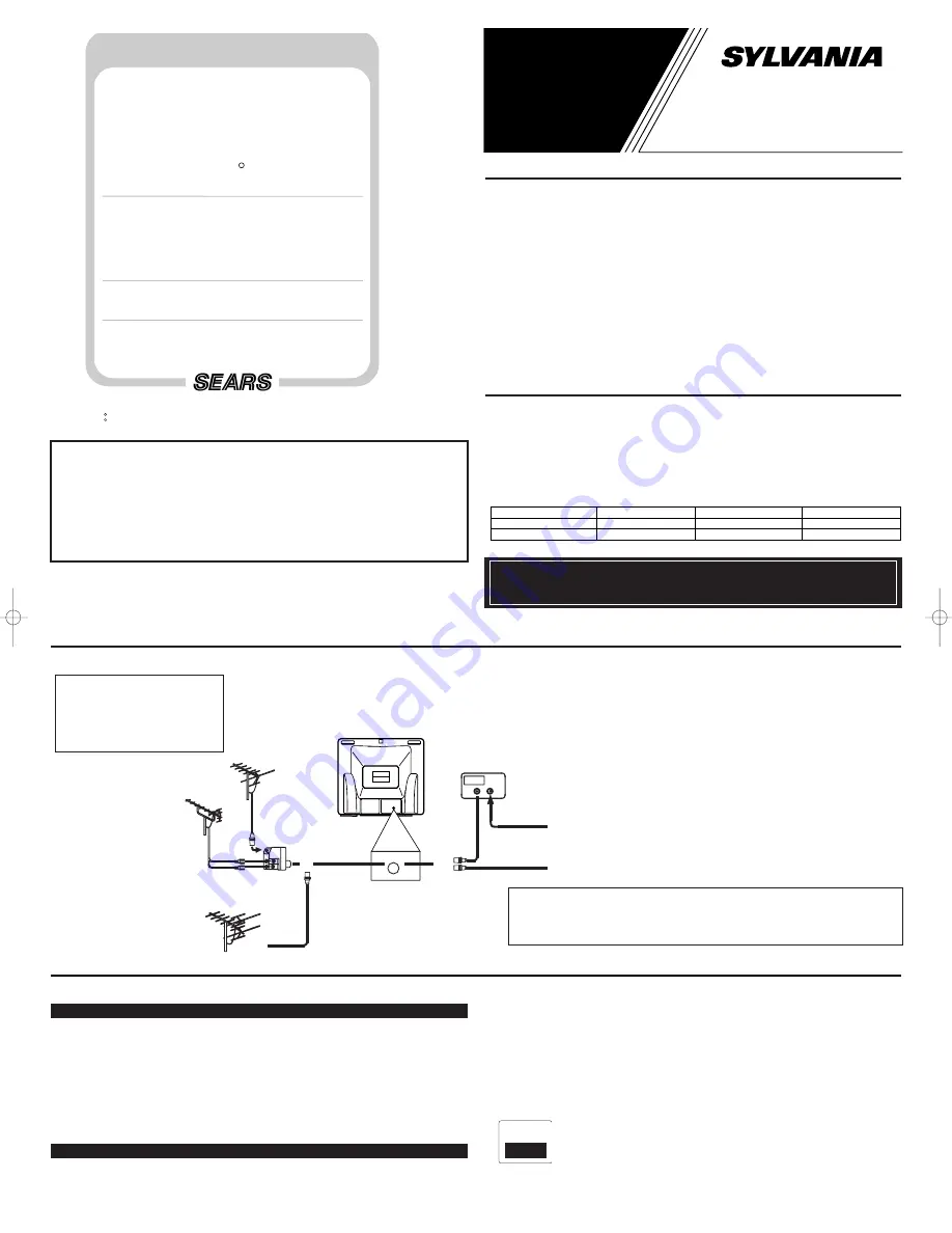 Sylvania SRT2323 Owner'S Manual Download Page 5