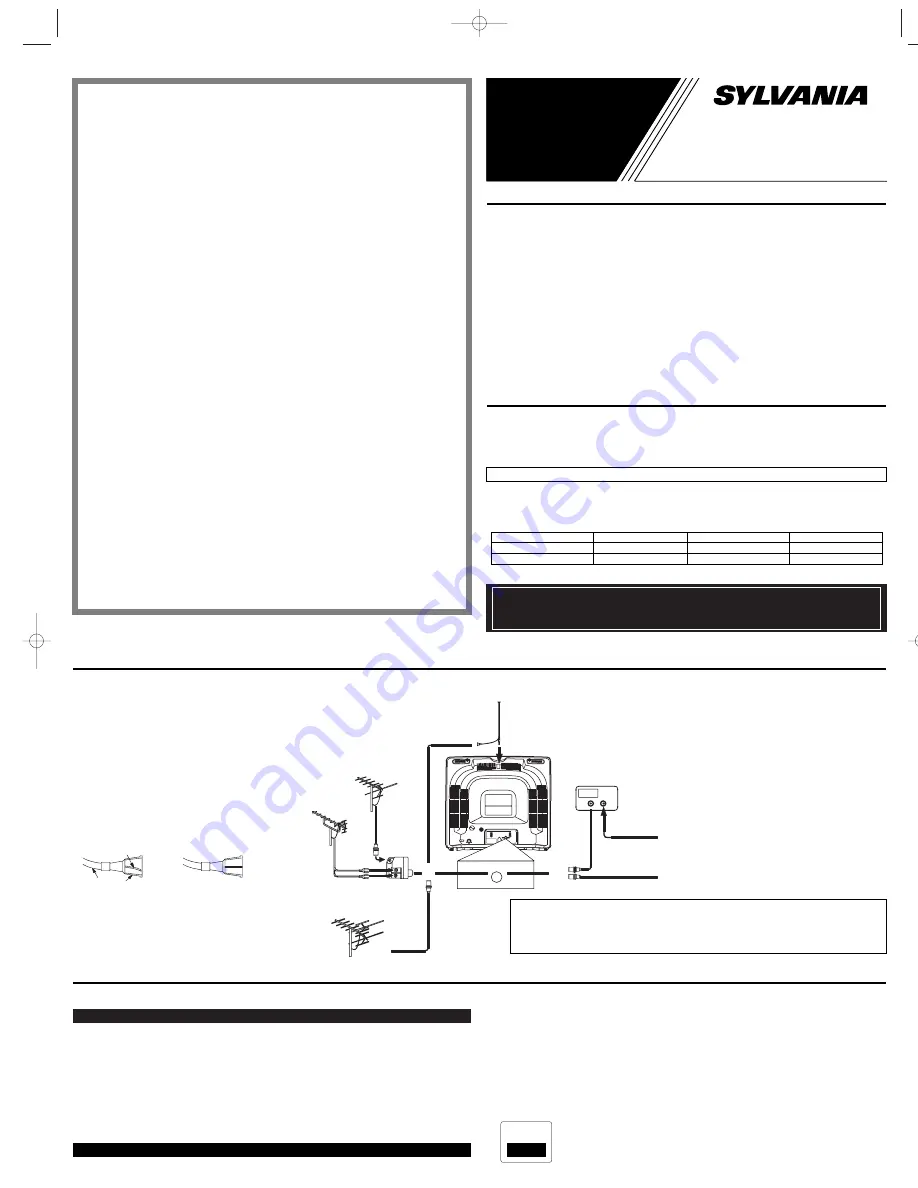 Sylvania SST4131, SST4191 Owner'S Manual Download Page 5