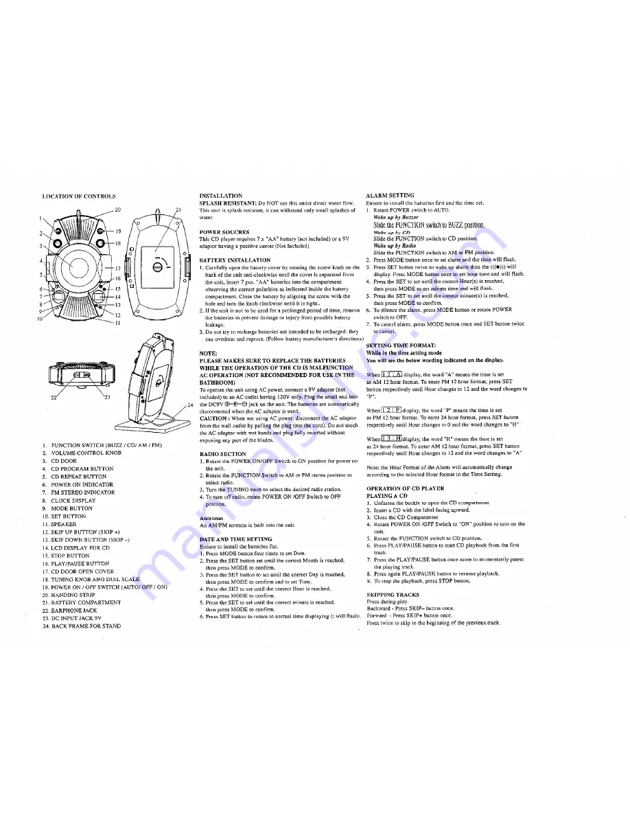 Sylvania SYLVANIA SRS63 Скачать руководство пользователя страница 2