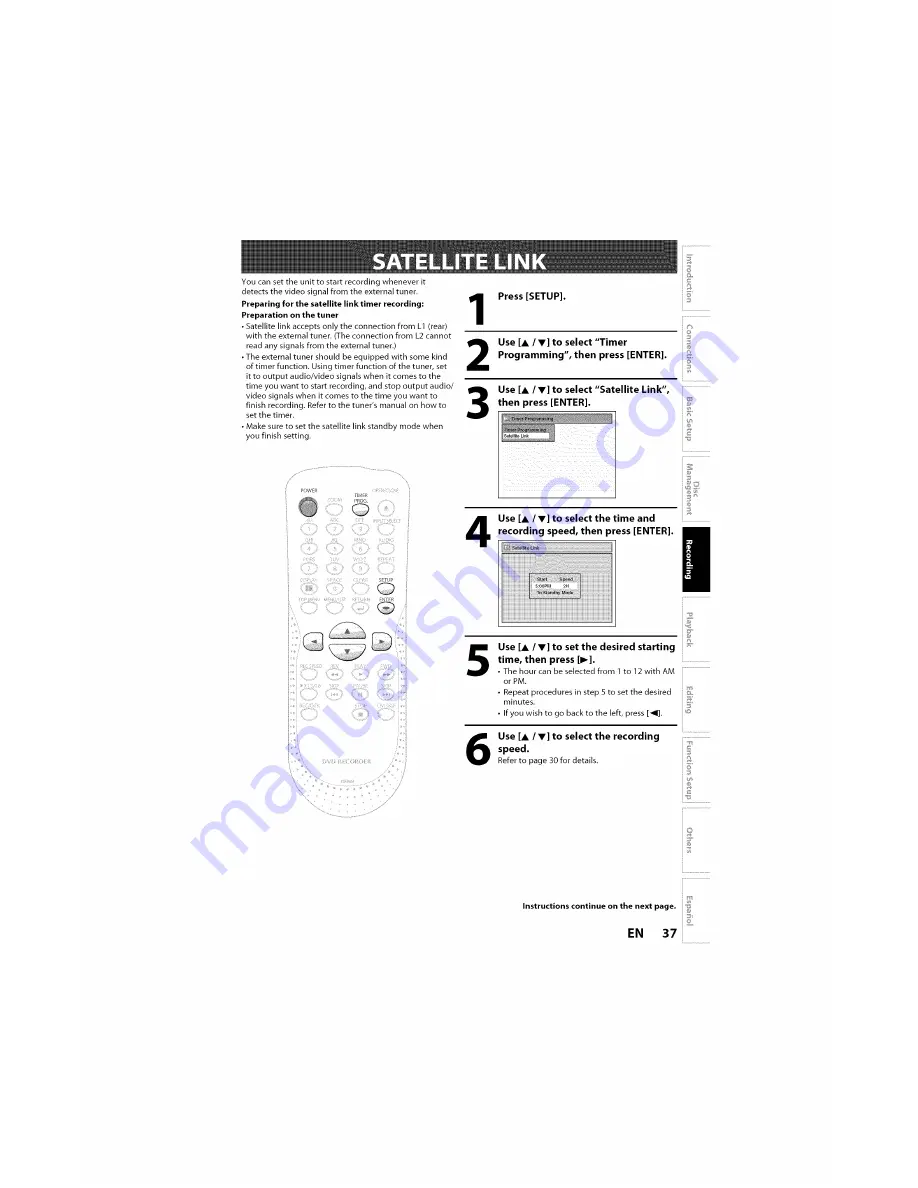 Sylvania ZC320SL8 Owner'S Manual Download Page 37