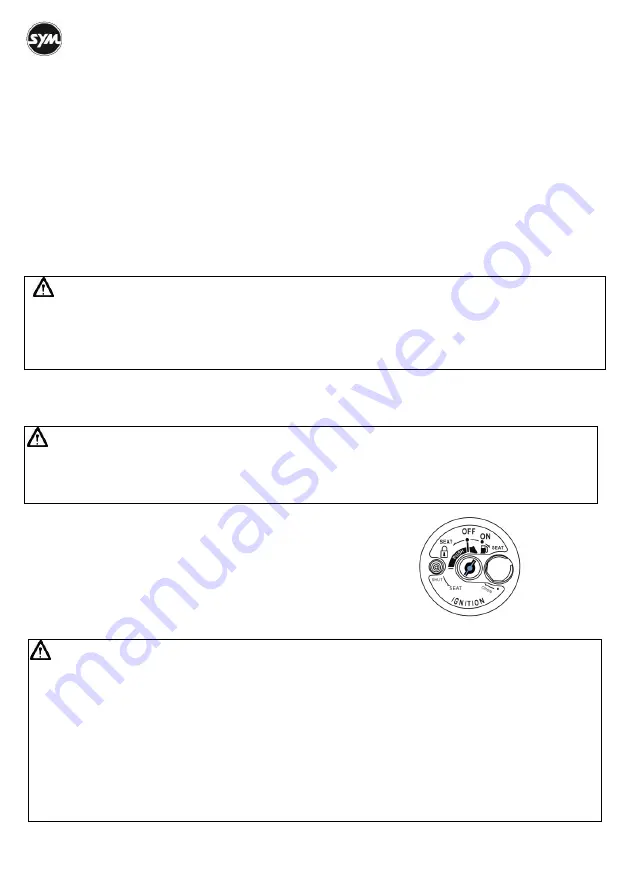 Sym CRUiSYM Owner'S Manual Download Page 106