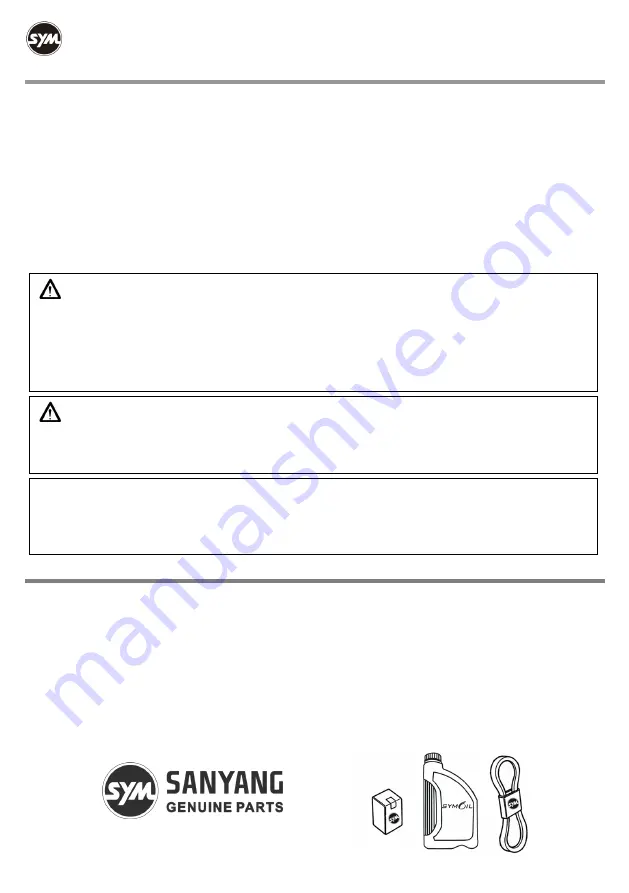 Sym Joymax Z LW12W1-EU Owner'S Manual Download Page 40