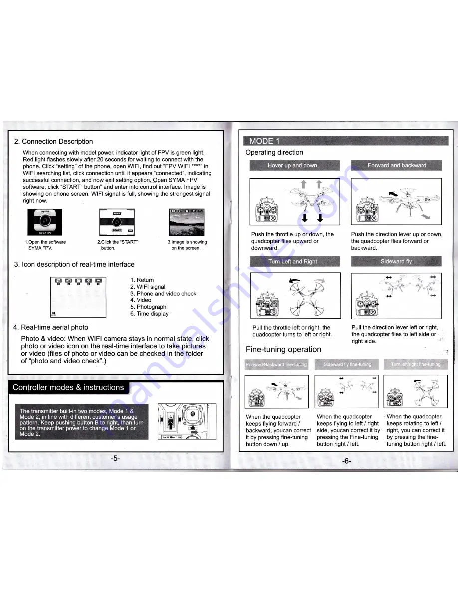 SYMA X5SW EXPLORERS Manual Download Page 4