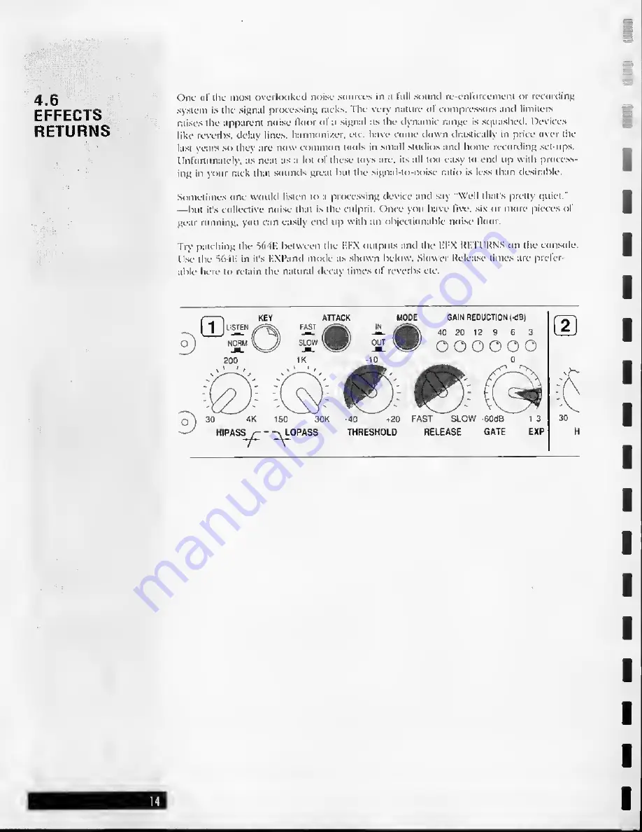 Symetrix 564E Скачать руководство пользователя страница 16