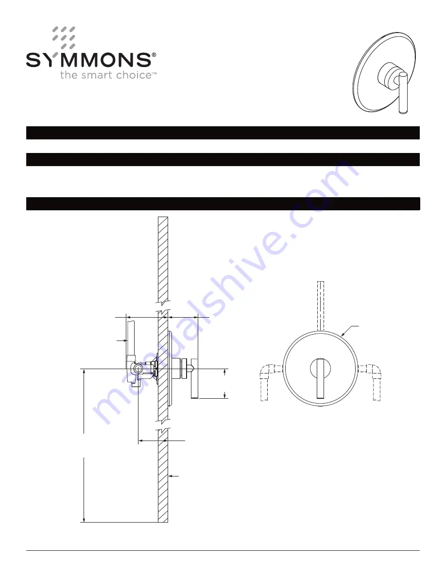 Symmons 3500WD-TRM Скачать руководство пользователя страница 1