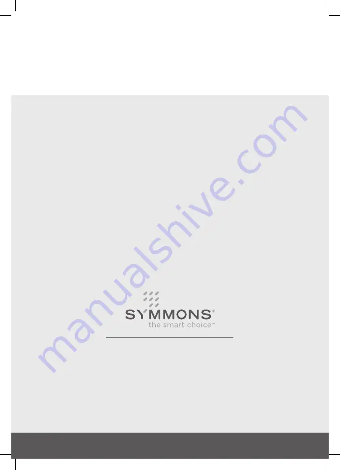 Symmons DURO ACTIVESENSE S6360B Installation And Maintenance Manual Download Page 9