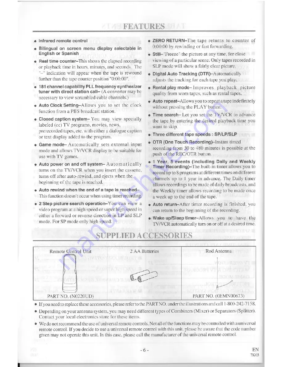 Symphonic SC3813 Owner'S Manual Download Page 6