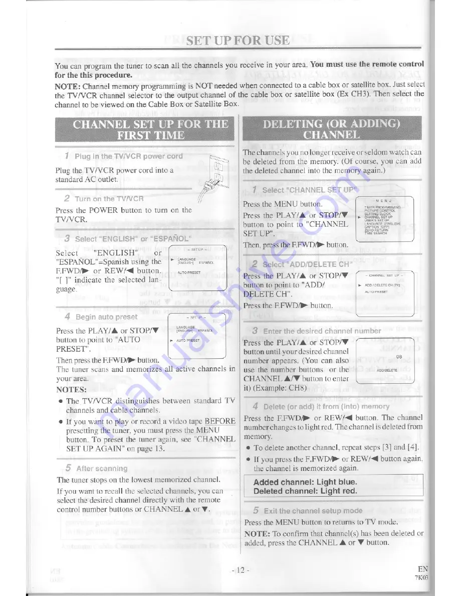 Symphonic SC3813 Owner'S Manual Download Page 12