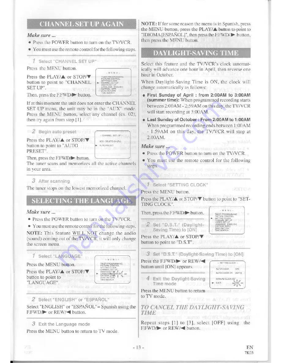 Symphonic SC3813 Owner'S Manual Download Page 13