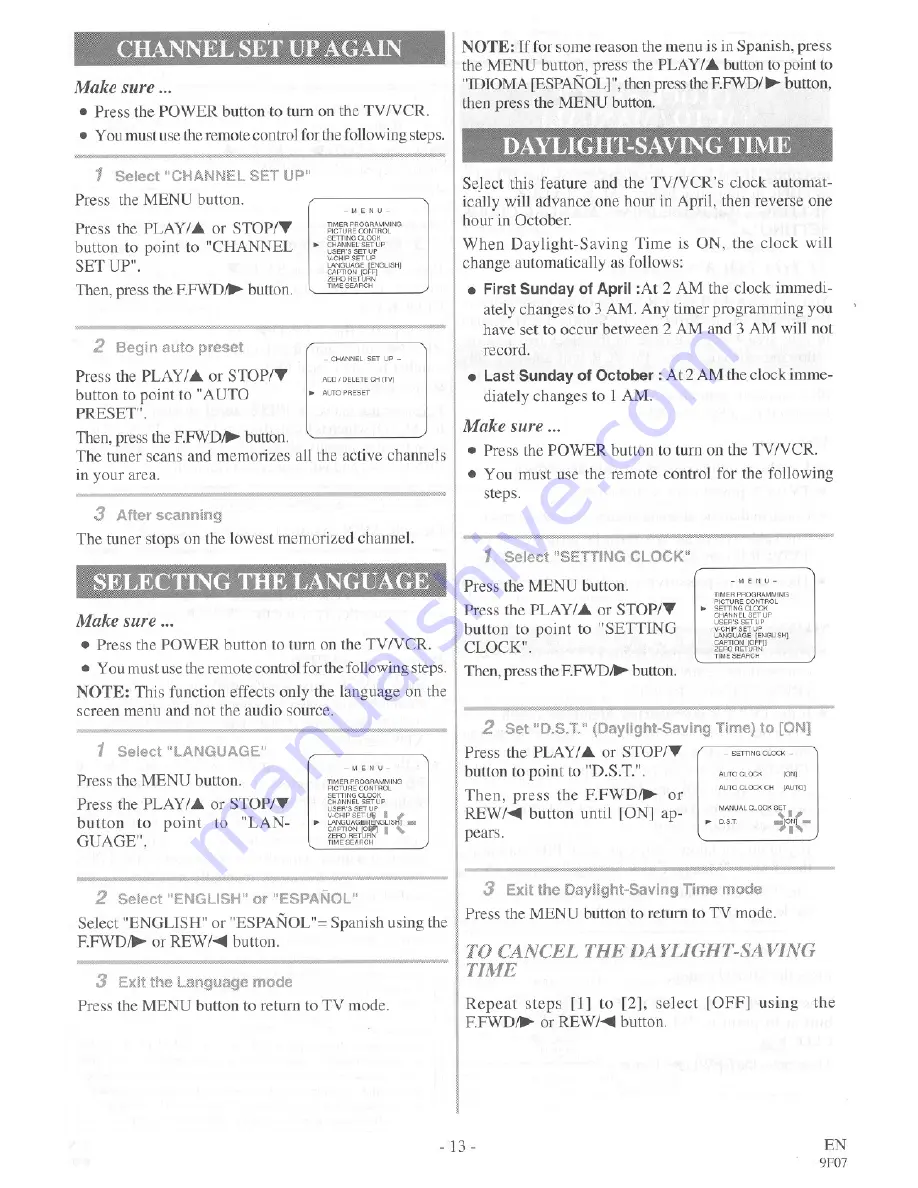 Symphonic SC3913V Скачать руководство пользователя страница 13