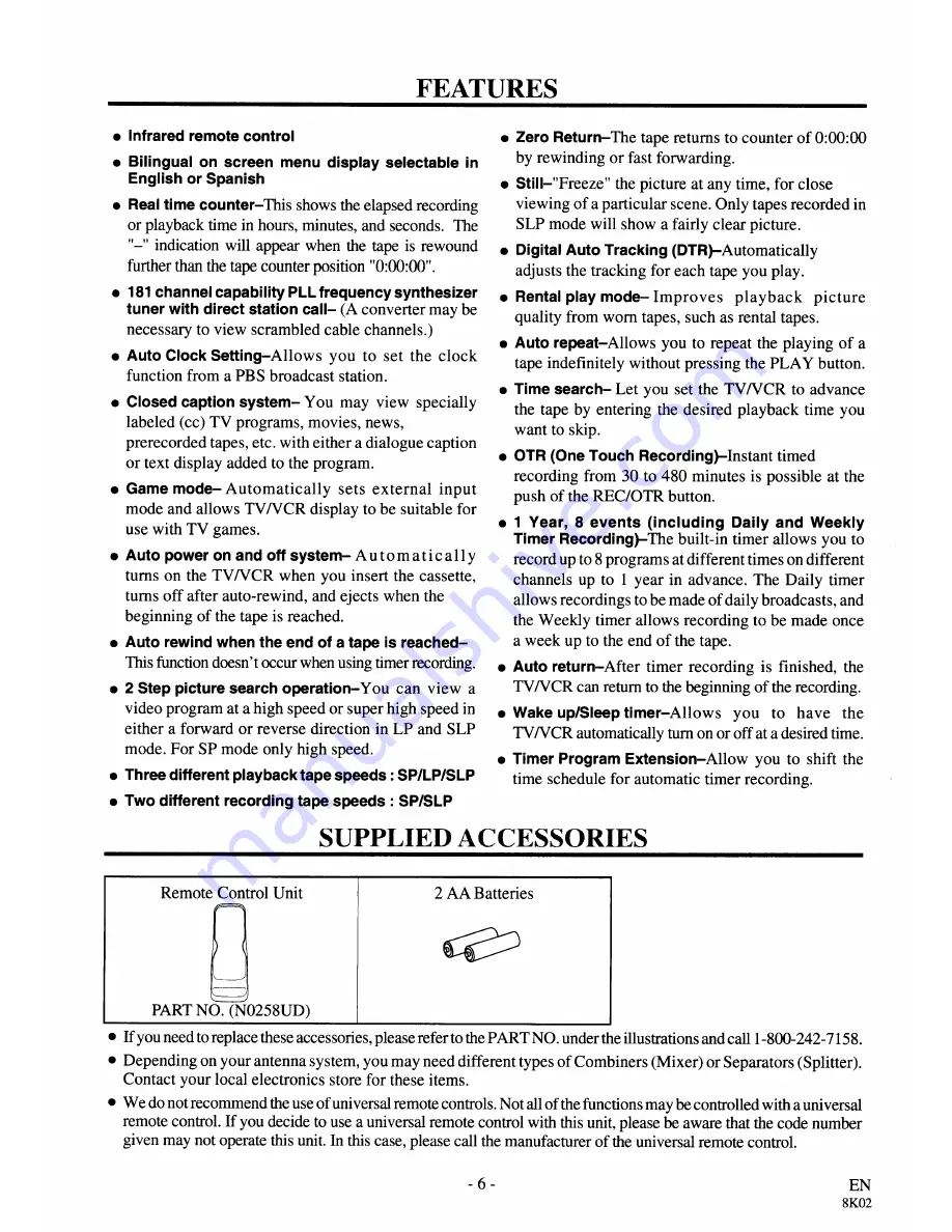 Symphonic SC3919 Скачать руководство пользователя страница 6