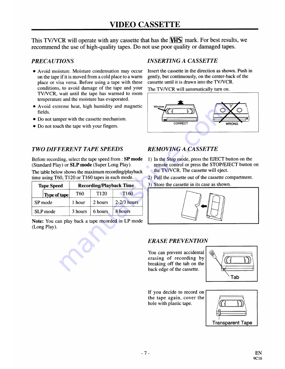 Symphonic SC3919V Owner'S Manual Download Page 7