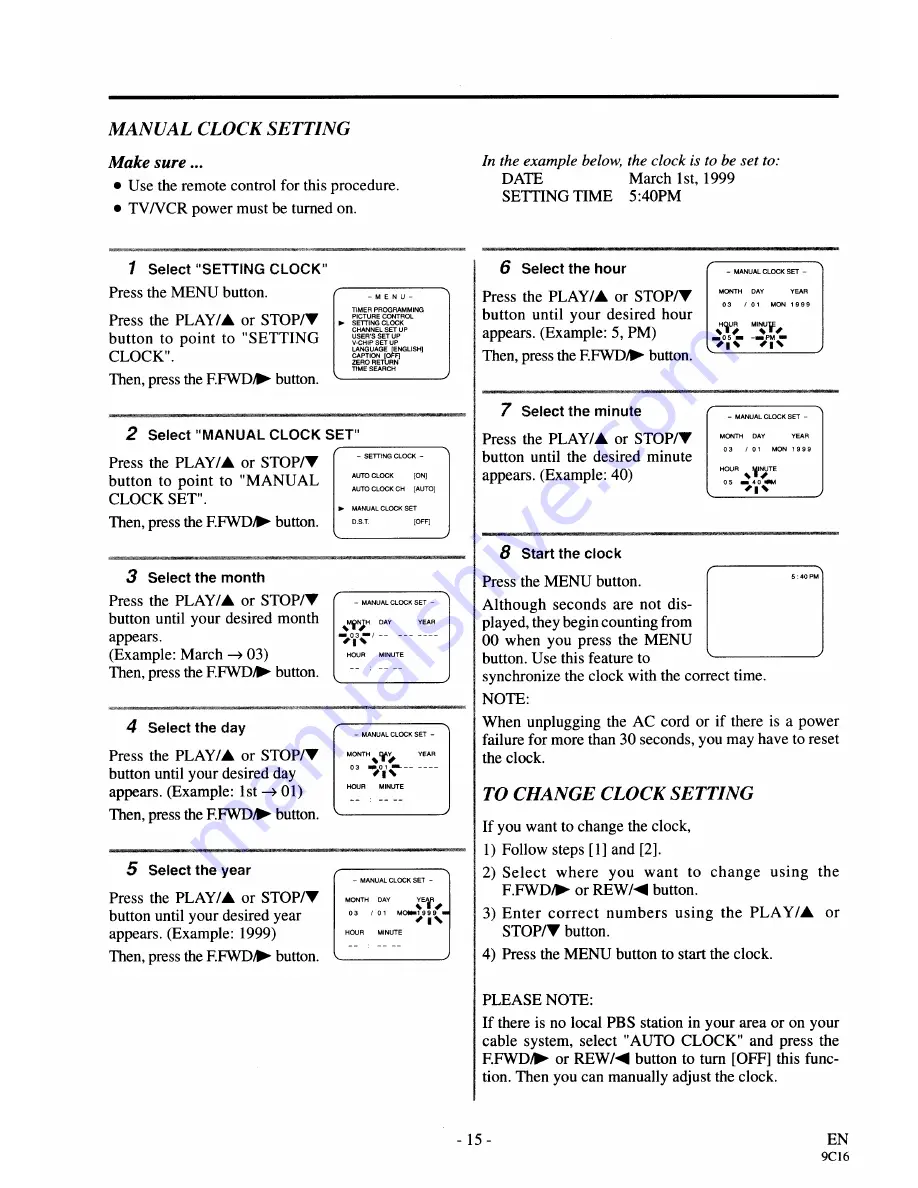 Symphonic SC3919V Owner'S Manual Download Page 15