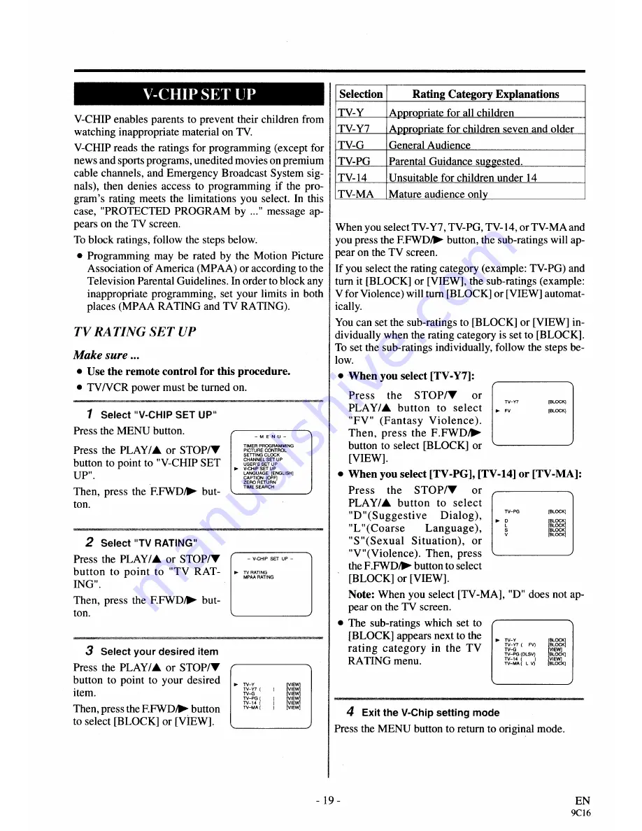 Symphonic SC3919V Скачать руководство пользователя страница 19