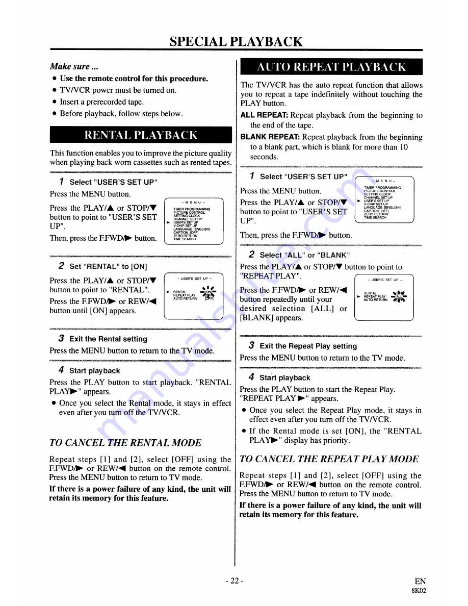 Symphonic SC3919V Owner'S Manual Download Page 22