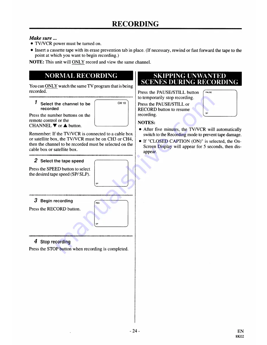 Symphonic SC3919V Owner'S Manual Download Page 24