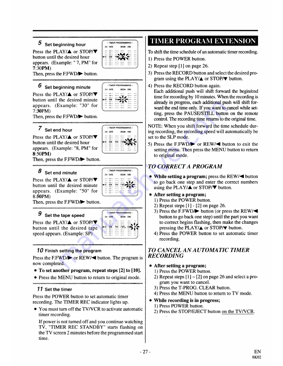 Symphonic SC3919V Owner'S Manual Download Page 27