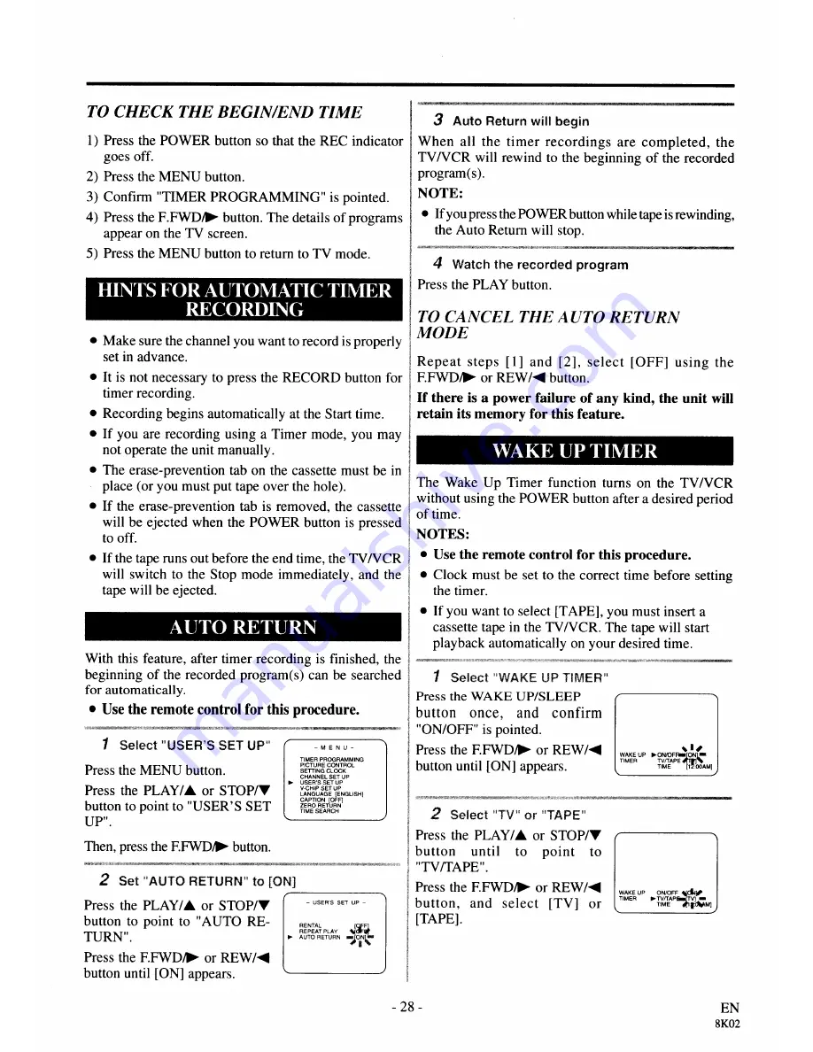 Symphonic SC3919V Owner'S Manual Download Page 28