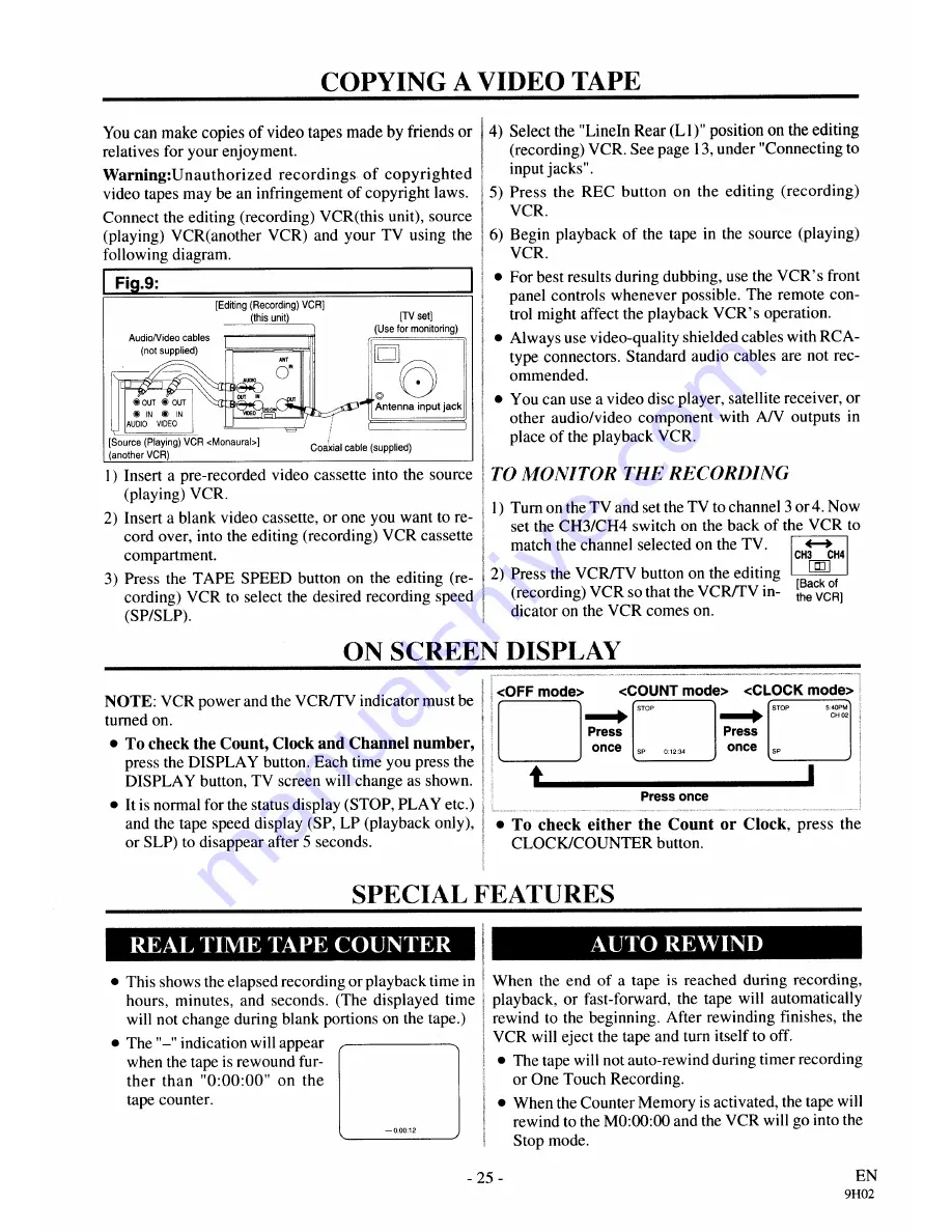 Symphonic SL220A Owner'S Manual Download Page 25