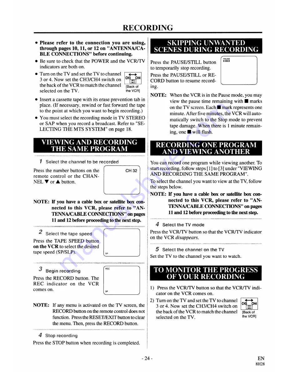 Symphonic SL2960 Owner'S Manual Download Page 24