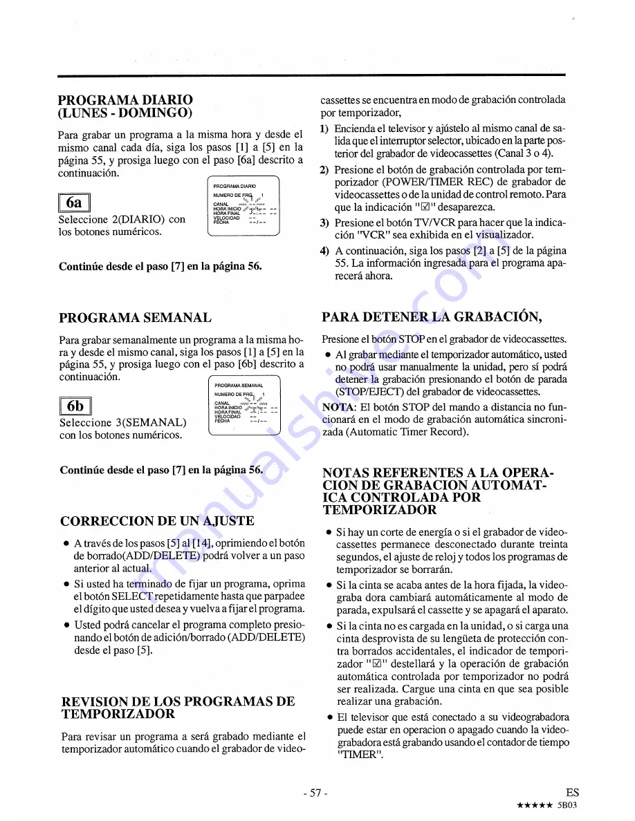 Symphonic SV421E Owner'S Manual Download Page 57