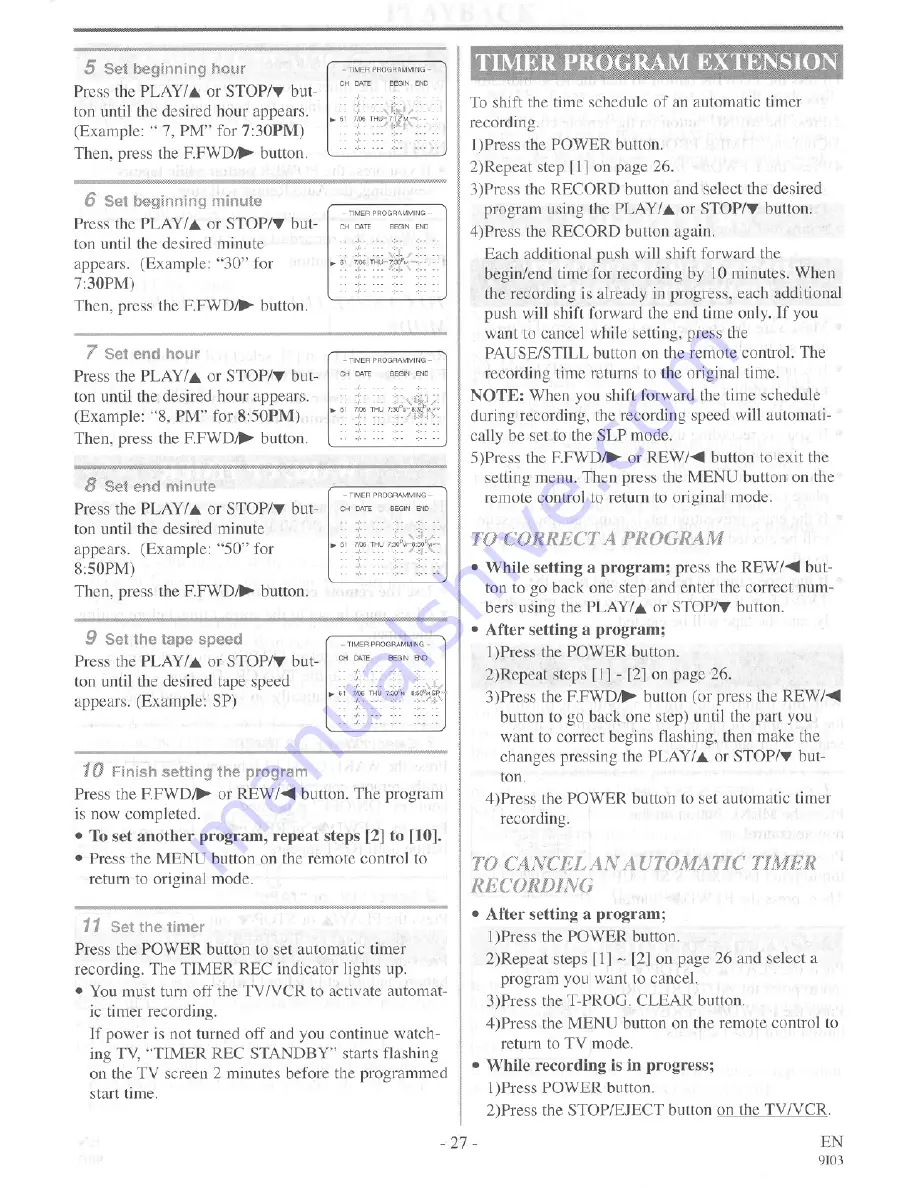 Symphonic TR-WF130 Owner'S Manual Download Page 27